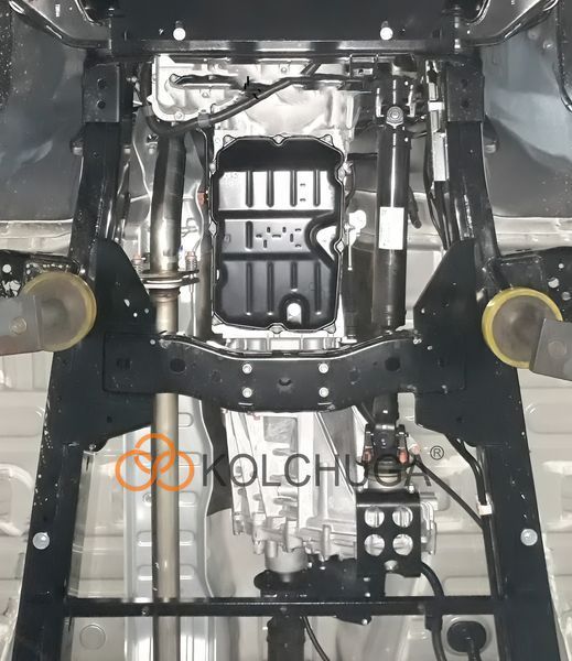 Защита АКПП и раздатки для Mitsubishi L200 V 2019-2023 KOLCHUGA Standart 1.0979.00 фото ##SPECS## Объем двигателя: V-2,4TDI | Примечание: АКПП