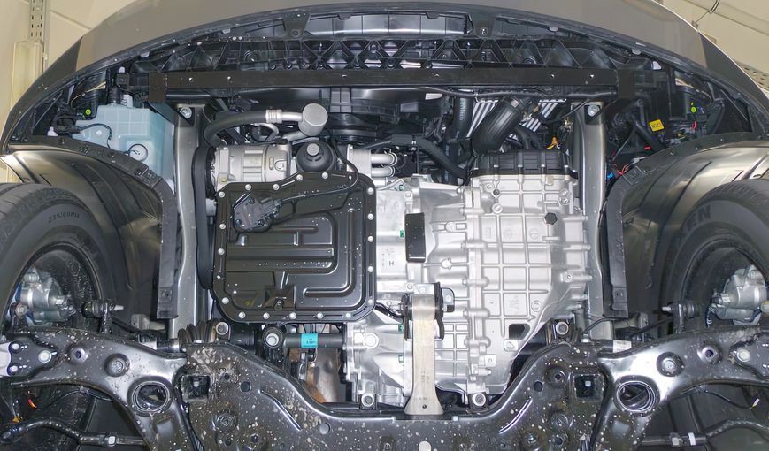 Захист двигуна, КПП і радіатора для Kia Sorento III 2015-2020 KOLCHUGA Standart 1.0574.00 фото ##SPECS## Об'єм двигуна: V-2,2 CRDI; 2,4GDI USA | Примітка: