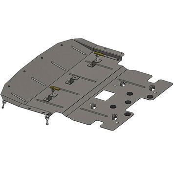 фото Захист двигуна і радіатора для BMW 5 F10 2010- KOLCHUGA ZiPoFlex 2.0613.00  ##SPECS## Об'єм двигуна: 3,0D; 2,0 | Примітка: АКПП / тільки 4х4