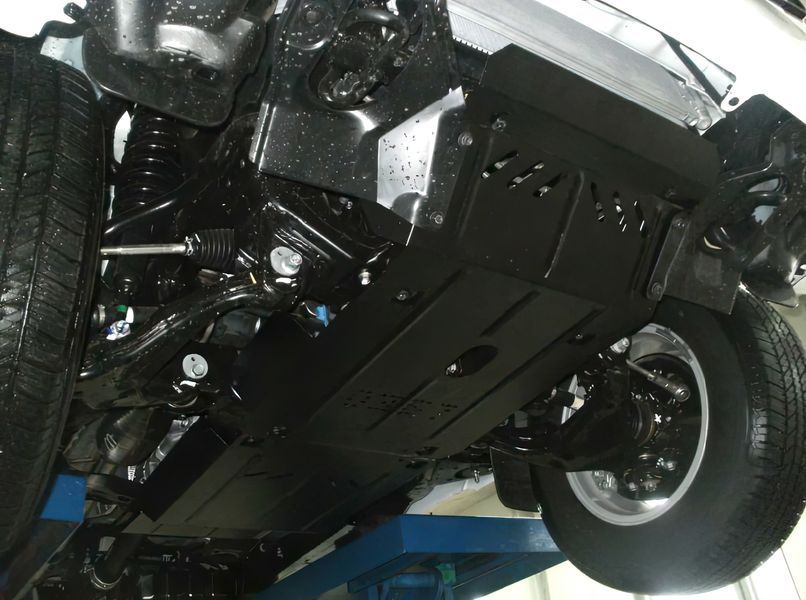 Защита двигателя и КПП для Toyota Hilux 7 покоління 2004-2015 KOLCHUGA ZiPoFlex 2.0367.00 фото ##SPECS## Объем двигателя: V-2,5D; 3,0D | Примечание: