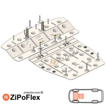 Захист двигуна і КПП для Nissan e-NV200 2012- KOLCHUGA ZiPoFlex 2.1117.00 фото