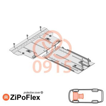 Захист двигуна і КПП для Mercedes-Benz Vito D W447 2014-2019 KOLCHUGA ZiPoFlex 2.0915.00 фото