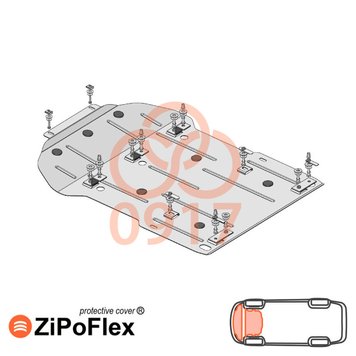 Захист двигуна і радіатора для BMW 1 F20 / F21 2015-2019 KOLCHUGA ZiPoFlex 2.0917.00 фото