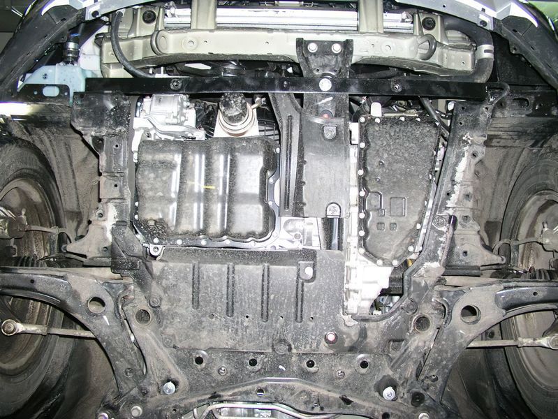Защита двигателя, КПП и радиатора для Citroen С-Crosser 2007-2013 KOLCHUGA WhiteCover 4.0317.00 фото ##SPECS## Объем двигателя: V-2.4 | Примечание: АКПП