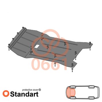 Захист двигуна і радіатора для BMW X3 F25 xDrive 2010-2017 KOLCHUGA Standart 1.0661.00 фото