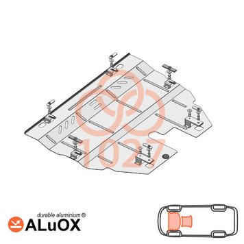 Захист двигуна і КПП для Lincoln MKX 2016- KOLCHUGA ALuOX 3.1027.00 фото