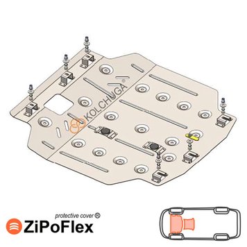Захист двигуна і КПП для Citroen С-Crosser 2007-2013 KOLCHUGA ZiPoFlex 2.1158.00 фото