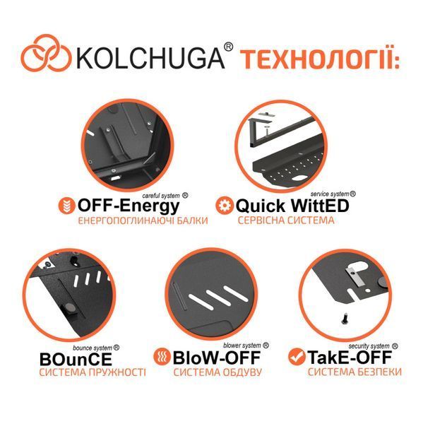 Защита двигателя и КПП для Ford Transit Courier II / Tourneo Courier II 2023- KOLCHUGA WhiteCover 4.1379.00 фото ##SPECS## Объем двигателя: V-1,0 EcoBoost; 1,5TDCI | Примечание: АКПП\МКПП