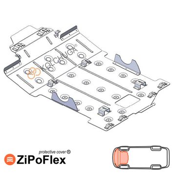 Захист двигуна, радіатора і переднього мосту для Toyota Land Cruiser 300 2021- KOLCHUGA ZiPoFlex 2.1208.00 фото