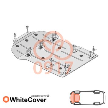 Захист двигуна і радіатора для BMW 1 F20 / F21 2015-2019 KOLCHUGA WhiteCover 4.0917.00 фото