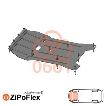 Захист двигуна і радіатора для BMW X3 F25 xDrive 2010-2017 KOLCHUGA ZiPoFlex 2.0661.00 фото