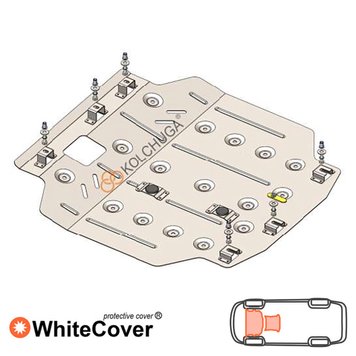 Захист двигуна і КПП для Citroen С-Crosser 2007-2013 KOLCHUGA WhiteCover 4.1158.00 фото