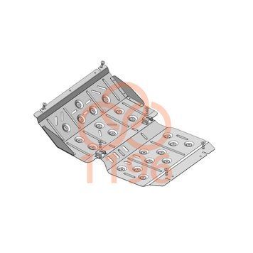 Захист двигуна, радіатора і редуктора для Mitsubishi L200 V 2019-2023 KOLCHUGA ZiPoFlex 2.1196.00 фото ##SPECS## Об'єм двигуна: V-2,4TDI | Примітка: МКПП