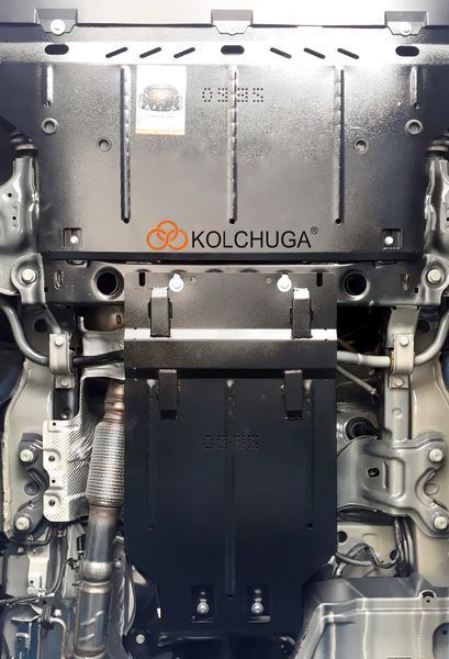 Защита двигателя и КПП для Mercedes-Benz Vito D W447 2014-2019 KOLCHUGA Standart 1.0935.00 фото ##SPECS## Объем двигателя: V-2,2 СDI до 03.2019 г. | Примечание: задний привод / МКПП