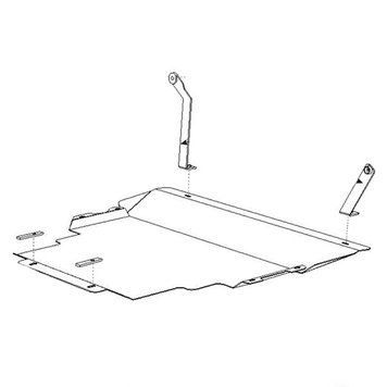 Захист двигуна і КПП для Mazda 3 2003-2009 KOLCHUGA WhiteCover 4.9545.00 фото ##SPECS## Об'єм двигуна: V-1,4; 1.6; 2.0; | Примітка: тільки бензин