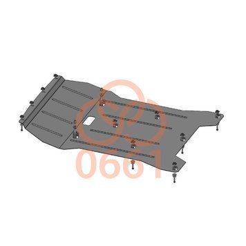 фото Захист двигуна і радіатора для BMW X3 F25 xDrive 2010-2017 KOLCHUGA ALuOX 3.0661.00  ##SPECS## Об'єм двигуна: 2.0i; 3.0i; 2,0D | Примітка: