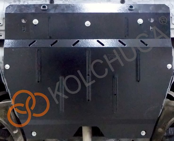 Защита двигателя и КПП для Geely Emgrand GT (GC9) 2015- KOLCHUGA Standart 1.0770.00 фото ##SPECS## Объем двигателя: V-все | Примечание: АКПП