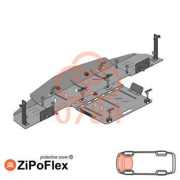 Захист двигуна і радіатора для Mercedes-Benz W210 1995-2001 KOLCHUGA ZiPoFlex 2.0784.00 фото