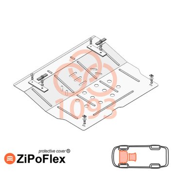 Захист двигуна для MG ZS EV 2019-2022 KOLCHUGA ZiPoFlex 2.1093.00 фото