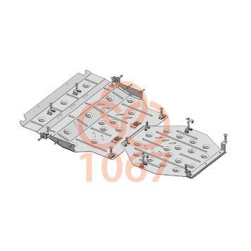 Захист двигуна і КПП для Subaru Outback 6 BT 2019- KOLCHUGA WhiteCover 4.1067.00 фото ##SPECS## Об'єм двигуна: V-2,5i | Примітка: варіатор / USA
