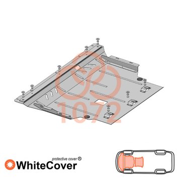 Захист двигуна, КПП і радіатора для Skoda Fabia IV 2021- KOLCHUGA WhiteCover 4.1072.00 фото