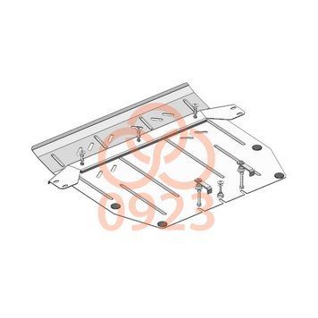 Захист двигуна і КПП для Honda CR-V V 2016-2022 KOLCHUGA WhiteCover 4.0923.00 фото ##SPECS## Об'єм двигуна: V-1,5T; 2,4i | Примітка: збірка USA / EU
