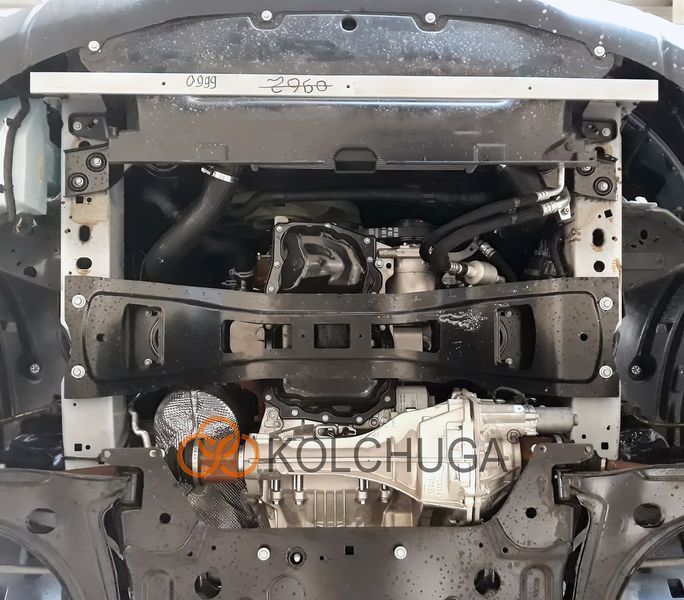 Защита двигателя, КПП и радиатора для Ford Transit V363 MCA 2019-2025 KOLCHUGA WhiteCover 4.0999.00 фото ##SPECS## Объем двигателя: 2.0TDCi ecoblue euro 6,2, 20.05.19 г | Примечание: МКПП / полный привод
