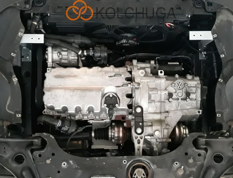 Захист двигуна і КПП для Volkswagen Caddy IV 2015-2020 KOLCHUGA ZiPoFlex 2.0926.00 фото ##SPECS## Об'єм двигуна: V-1,6і,V-2,0TDI | Примітка: МКПП / euro6, включно з WeBasto