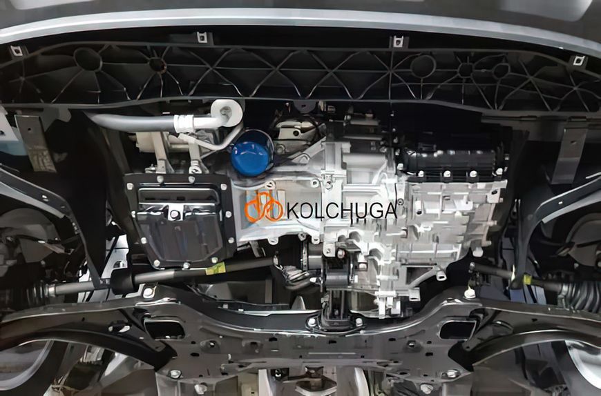 Захист двигуна і КПП для Hyundai Venue 2019- KOLCHUGA WhiteCover 4.1070.00 фото ##SPECS## Об'єм двигуна: V-1,6і | Примітка: