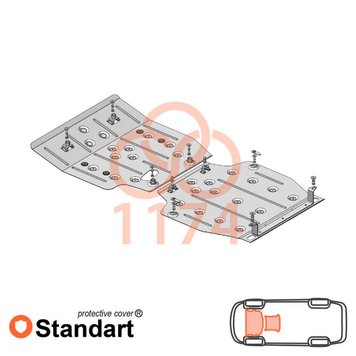 Захист двигуна і КПП для Subaru Outback 6 BT 2019- KOLCHUGA Standart 1.1174.00 фото