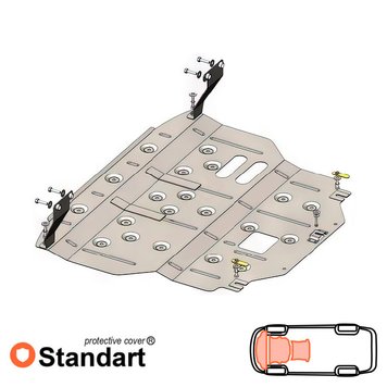 Захист двигуна, КПП і радіатора для Kia Forte BD 2018- KOLCHUGA Standart 1.1247.00 фото