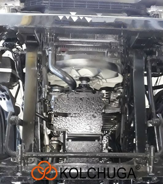 Захист двигуна і радіатора для Man TGM 26.320 2020- KOLCHUGA Standart 1.1022.00 фото ##SPECS## Об'єм двигуна: V-всі | Примітка: euro 6 / сталь 3мм