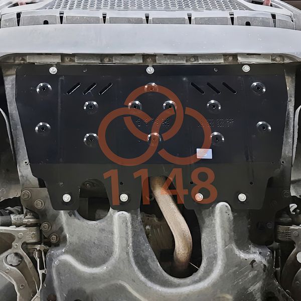 Защита двигателя и КПП для Jeep Cherokee KL Trailhawk 2013-2019 KOLCHUGA Standart 1.1148.00 фото ##SPECS## Объем двигателя: V-2,4i | Примечание: АКПП