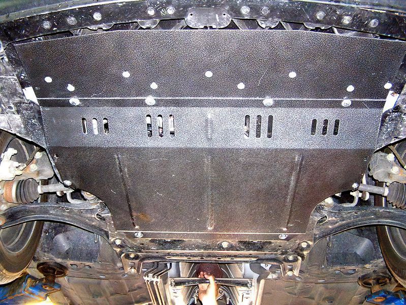 Захист двигуна, КПП і радіатора для Nissan Tiida (Versa) 2004-2011 KOLCHUGA Standart 1.0151.00 фото ##SPECS## Об'єм двигуна: V-всі | Примітка: