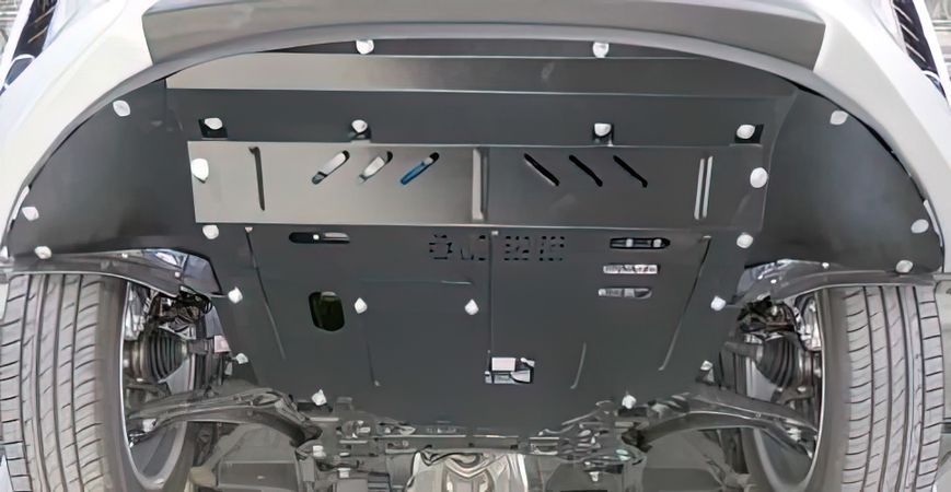 Захист двигуна, КПП і радіатора для Hyundai Elantra VI (AD) 2016-18-2020 KOLCHUGA Standart 1.0662.00 фото ##SPECS## Об'єм двигуна: V-1,6GDI; 2,0; | Примітка: АКПП