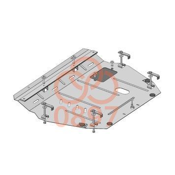 Захист двигуна і КПП для Honda Civic X хетчбэк 2015-2021 KOLCHUGA WhiteCover 4.0897.00 фото ##SPECS## Об'єм двигуна: V-1,5T; | Примітка: збірка USA