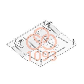 Защита двигателя для MG ZS EV 2019-2022 KOLCHUGA WhiteCover 4.1093.00 фото ##SPECS## Объем двигателя:  | Примечание: