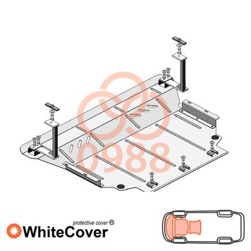 Захист двигуна, КПП і радіатора для Seat Tarraco 2018- KOLCHUGA WhiteCover 4.0988.00 фото