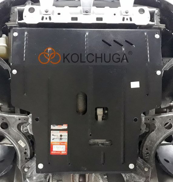 Захист двигуна і КПП для Faw B30 2015- KOLCHUGA WhiteCover 4.0971.00 фото ##SPECS## Об'єм двигуна: V- 1,6i | Примітка: АКПП