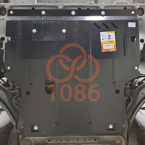 Захист двигуна і КПП для Nissan NV200 2009-2020 KOLCHUGA ALuOX 3.1086.00 фото ##SPECS## Об'єм двигуна: V-2,0i | Примітка: АКПП / збірка USA