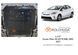 Защита двигателя, КПП и радиатора для Toyota Corolla E16 / E17 2012-2019 KOLCHUGA Standart 1.1157.00 фото 6 ##SPECS## Объем двигателя: V-все, кроме 1,3; 1,8 АКПП/седан | Примечание: USA 1,8 хетчбек