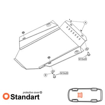 Захист КПП для Audi A4 B5 1994-2001 KOLCHUGA Standart 1.9360.00 фото