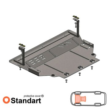 Захист двигуна і КПП для Skoda Superb III 2015- KOLCHUGA Standart 1.0634.00 фото