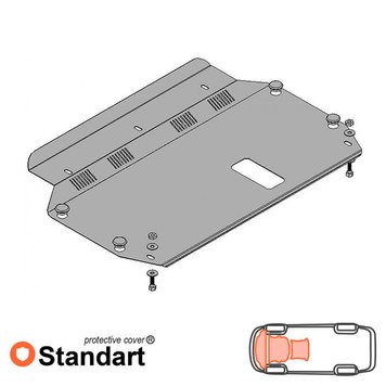 Захист двигуна, КПП і радіатора для Kia Rio 2 2005-2011 KOLCHUGA Standart 1.0061.00 фото