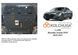 Защита двигателя и КПП для Hyundai Sonata DN8 2019- KOLCHUGA Standart 1.1280.00 фото 6 ##SPECS## Объем двигателя: V-2.0 LPI; 2.5i | Примечание: АКПП