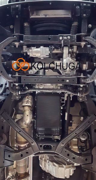 Захист двигуна, КПП, радіатора і роздатки для Volkswagen Amarok II 2022- KOLCHUGA ZiPoFlex 2.1273.00 фото ##SPECS## Об'єм двигуна: V-3,0 TDI | Примітка: