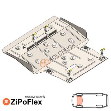 Захист двигуна для Faw B30 EV400 2017- KOLCHUGA ZiPoFlex 2.1172.00 фото