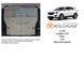 Захист двигуна і КПП для Cadillac XT5 2016- KOLCHUGA ZiPoFlex 2.1361.00 фото 6 ##SPECS## Об'єм двигуна: V-3.6i | Примітка: передній привід