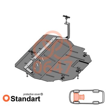 Захист двигуна і КПП для Seat Cordoba 2002-2007 KOLCHUGA Standart 1.0647.00 фото