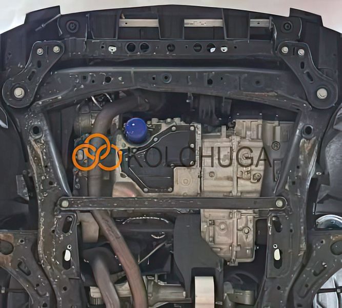 Захист двигуна і КПП для Cadillac XT5 2016- KOLCHUGA WhiteCover 4.1361.00 фото ##SPECS## Об'єм двигуна: V-3.6i | Примітка: передній привід